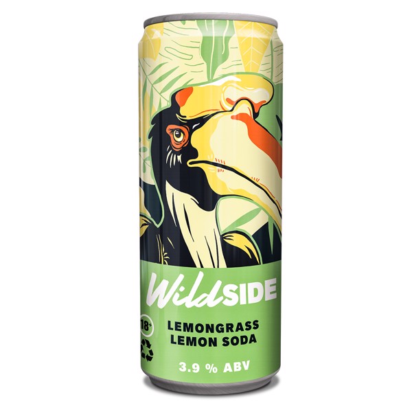 [Give free 2 Cans] WildSide Hard Soda Lemongrass Lemon - Pack 24 (330ml ...